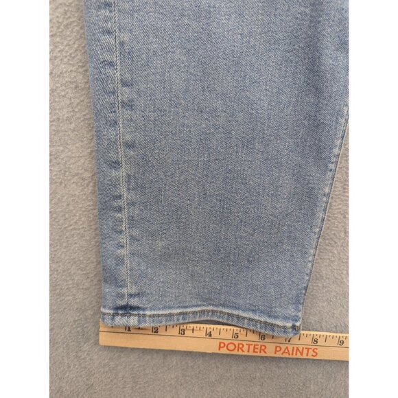 American Eagle Outfitters Curvy Mom Jeans Womens 18 Light Wash High Rise Stretch - Picture 7 of 16